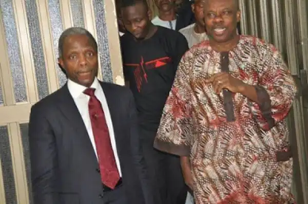 Photos: VP Yemi Osinbajo Visits Ogun State Governor, Ibikunle Amosun